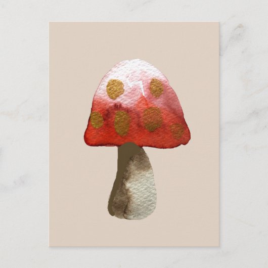 Carte Postale Magie de Toadstool de champignon rouge (Devant)
