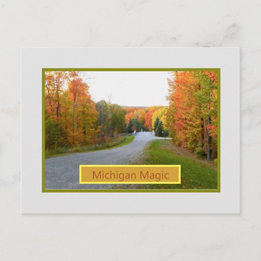CARTE POSTALE "MAGIE DU MICHIGAN"/CARTE POSTALE DES COULEURS D'A (Devant)