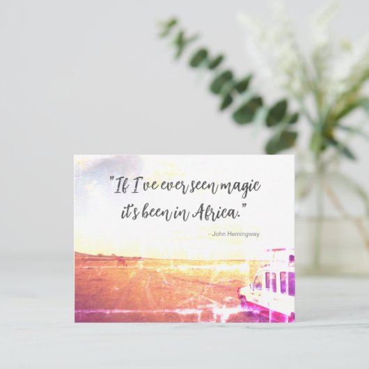 Carte Postale Magie en Afrique Poster Canvas Imprimer Souris (Debout devant)