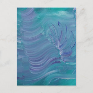 Carte Postale Magie sous-marine, art abstrait coloré unique