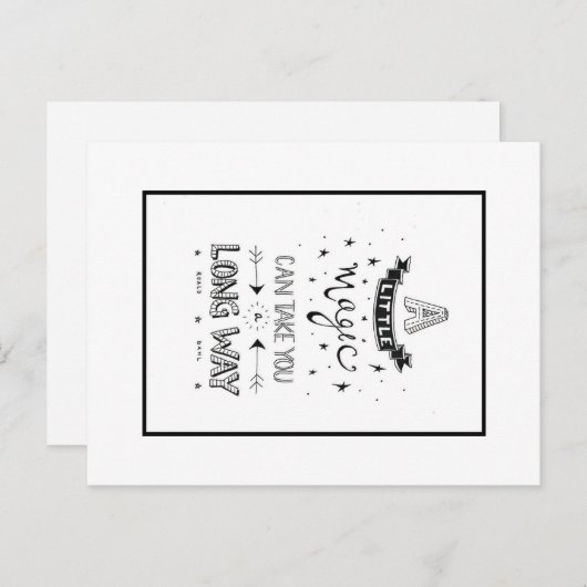 Carte postale magique (Devant / Derrière)