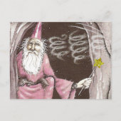 Carte Postale Magique Ancien Assistant Elfe Magique Wand Star (Devant)