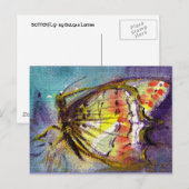 CARTE POSTALE MAGIQUE BUTTERFLY (Devant / Derrière)