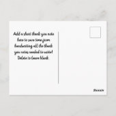 Carte Postale Magique Rainbow Unicorn Parties scintillant Whimsi (Dos)