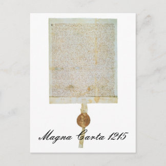 Carte Postale Magna Carta Libertatum - 1215