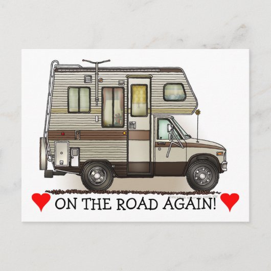 Carte Postale Magnets RV Camper Classe C (Devant)