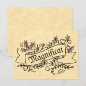 Carte Postale Magnificat Vierge Marie Hymne de louange (Devant / Derrière)