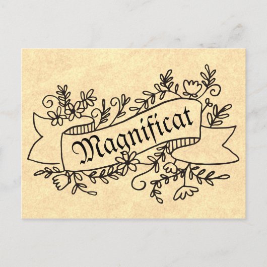 Carte Postale Magnificat Vierge Marie Hymne de louange (Devant)
