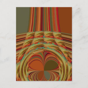 Carte Postale Magnifique Africain traditionnel Golden Brown Moti