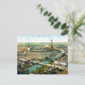 Carte Postale Magnifique antique 1900 Paris vue panoramique lith (Debout devant)