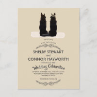 Magnifique berger allemand Mariage Silhouette