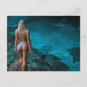 Carte Postale Magnifique Bikini Beauty Photocard