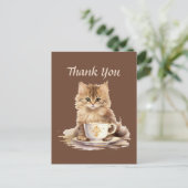 Carte Postale Magnifique café merci aux vendeurs (Debout devant)