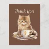 Carte Postale Magnifique café merci aux vendeurs (Devant)