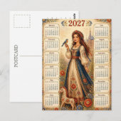 Carte Postale Magnifique calendrier 2027 (Devant / Derrière)