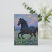 Carte Postale Magnifique cheval dans le pré (Debout devant)