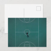 Carte Postale Magnifique conception de basket-ball (Devant / Derrière)