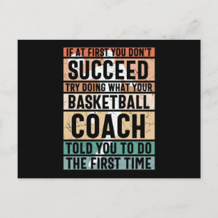 Carte Postale Magnifique Conception de Basket-ball