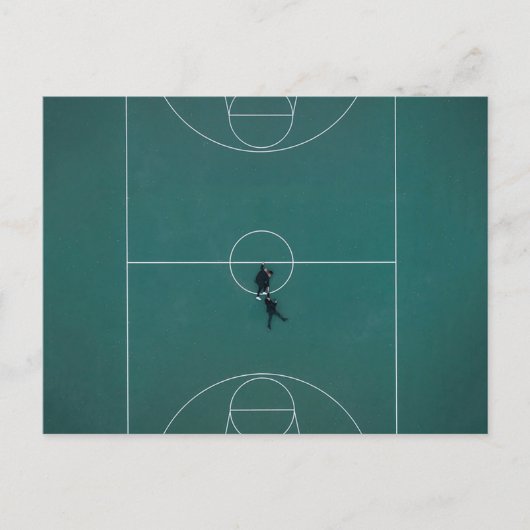 Carte Postale Magnifique conception de basketball (Devant)