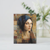 Carte Postale Magnifique Femme Média mixte Collage (Debout devant)