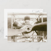 Carte Postale Magnifique machine volante (Devant / Derrière)