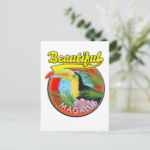 Carte Postale Magnifique Magaluf, logo toucan