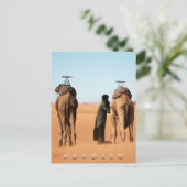 Carte Postale Magnifique Maroc Désert Sahara Camel équitation Vo (Debout devant)