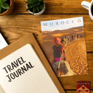 Carte Postale Magnifique Maroc Désert Sahara Camel Trip