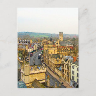 Carte Postale Magnifique Oxford, Angleterre, High Street, The Hi