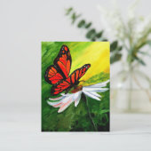 Carte Postale Magnifique papillon monarque (Debout devant)