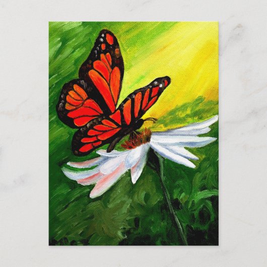 Carte Postale Magnifique papillon monarque (Devant)