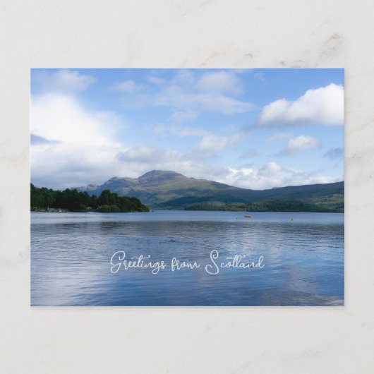 Carte Postale Magnifique paysage en Ecosse - Loch Lemond (Devant)