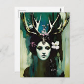 Carte Postale Magnifique Peinture Pagan (Devant / Derrière)