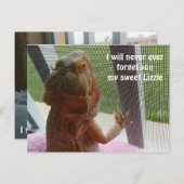 Carte Postale Magnifique photo commémorative de dragon perché (Devant / Derrière)