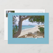 Carte Postale Magnifique plage déserte/NAXOS, GRÈCE (Devant / Derrière)