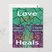 Carte Postale Magnifique rustique fissuré boue amour guérit art  (Devant / Derrière)