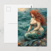 Carte Postale Magnifique sirène (Devant / Derrière)