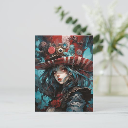 Carte Postale Magnifique Steampunk Alice (Debout devant)