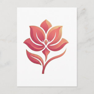 Carte Postale Magnifique T-Shirt Esthétique Fleur de Lotus Minim