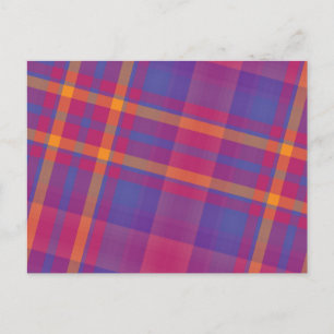 Carte Postale Magnifique tartan écossais