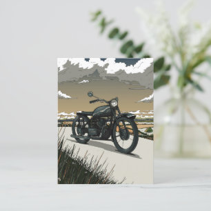 Carte Postale Magnifique vieille moto vintage