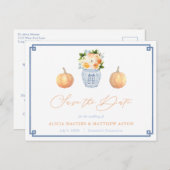 Carte Postale Magnifiques Citrouilles de Chinoiserie Mariage Enr (Devant / Derrière)