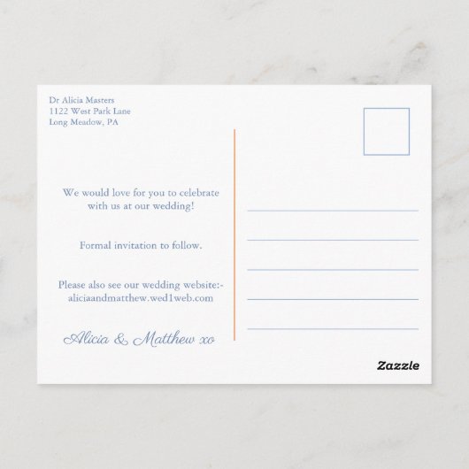 Carte Postale Magnifiques Citrouilles de Chinoiserie Mariage Enr (Dos)