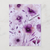 Carte Postale Magnifiques fleurs sauvages JEUHEUX ANNIVERSAIRE (Devant)