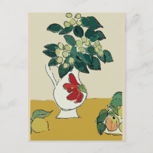 Carte Postale Magnolia à Vase, après Matisse