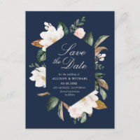 magnolia blanc floral marine bleu enregistrer la d