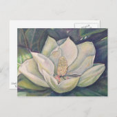 Carte Postale Magnolia en acier (Devant / Derrière)