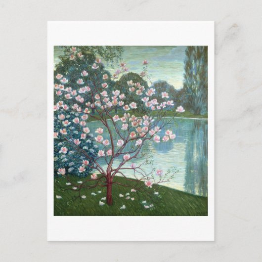 Carte Postale Magnolia (huile sur toile) (Devant)