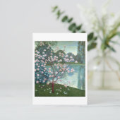 Carte Postale Magnolia (huile sur toile) (Debout devant)