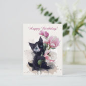 Carte Postale Magnolias fleurit (Debout devant)